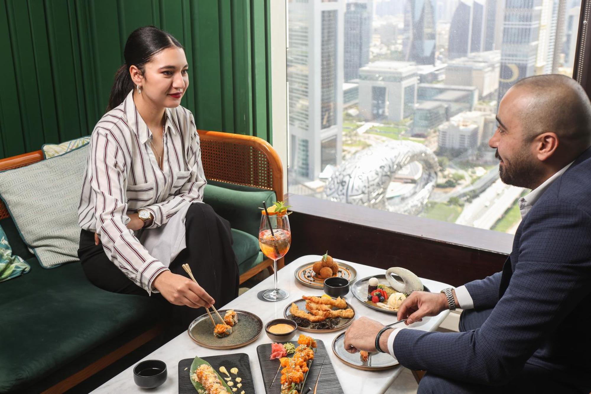 Nassima Tower Hotel Apartments Dubai Exterior photo The Lounge at the Ritz-Carlton, DIFC